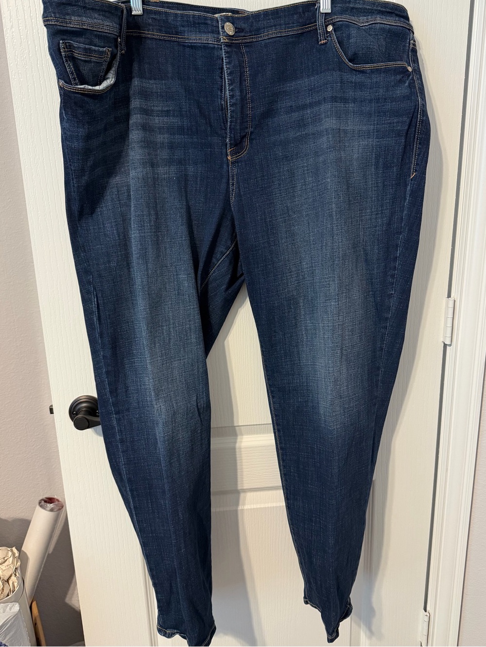 Seven7 Women's Dark Blue Stretch Jeans